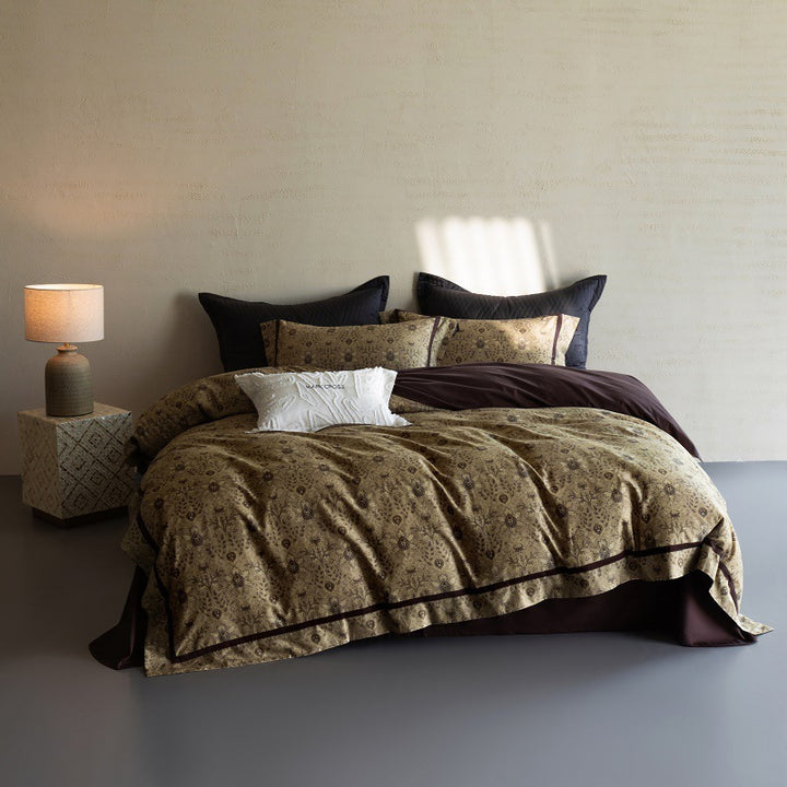 Reversible Paisley-Medallion Cotton Sateen Duvet Cover Set