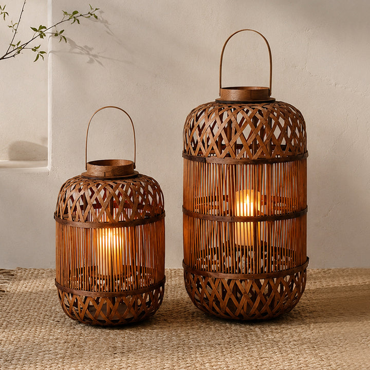 Stylish Handcrafted Rattan Lantern Stornfield