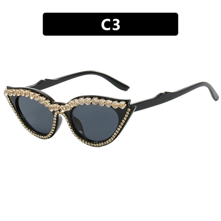 Women's Cat-Eye Sunglasses with Sparkling Rhinestones Stornfield