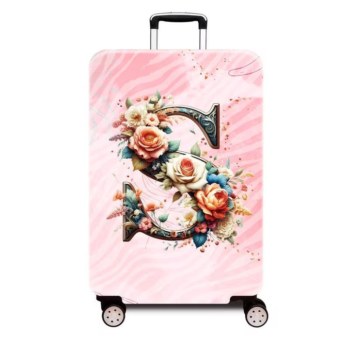 Ladies hard shell suitcase with luxurious floral design Stornfield