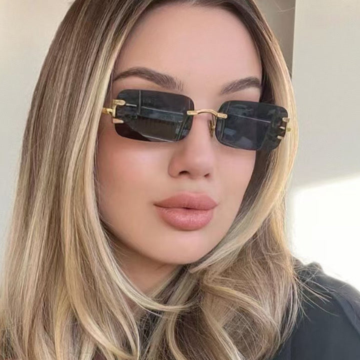 Ladies square sunglasses with high-quality metal frame Stornfield