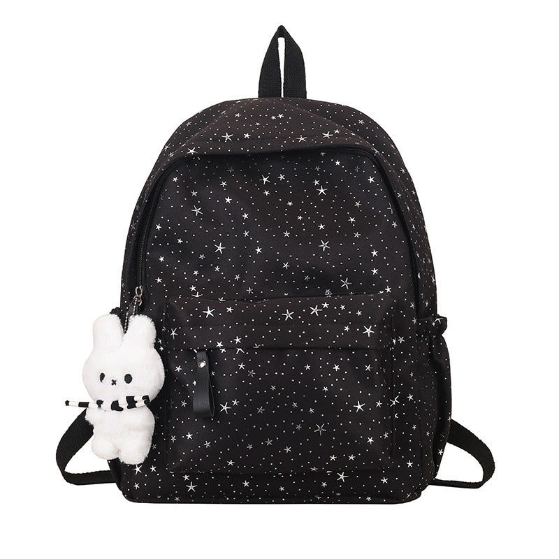Girls' Star Patterned School Backpack Stornfield