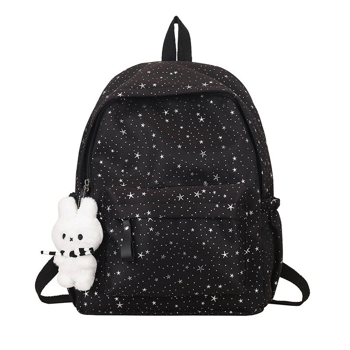 Girls' Star Patterned School Backpack Stornfield