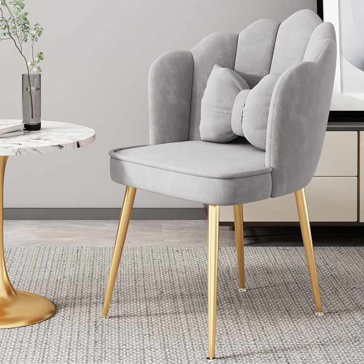 Modern Accent Chair with Gold Legs Stornfield