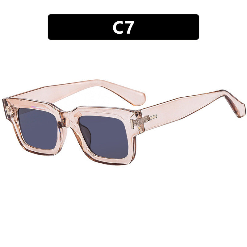 Ladies stylish square sunglasses with eye-catching leopard print Stornfield