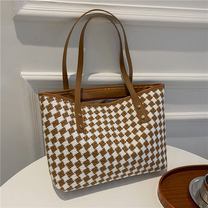 Woven Pattern Beach Tote Bag Stornfield