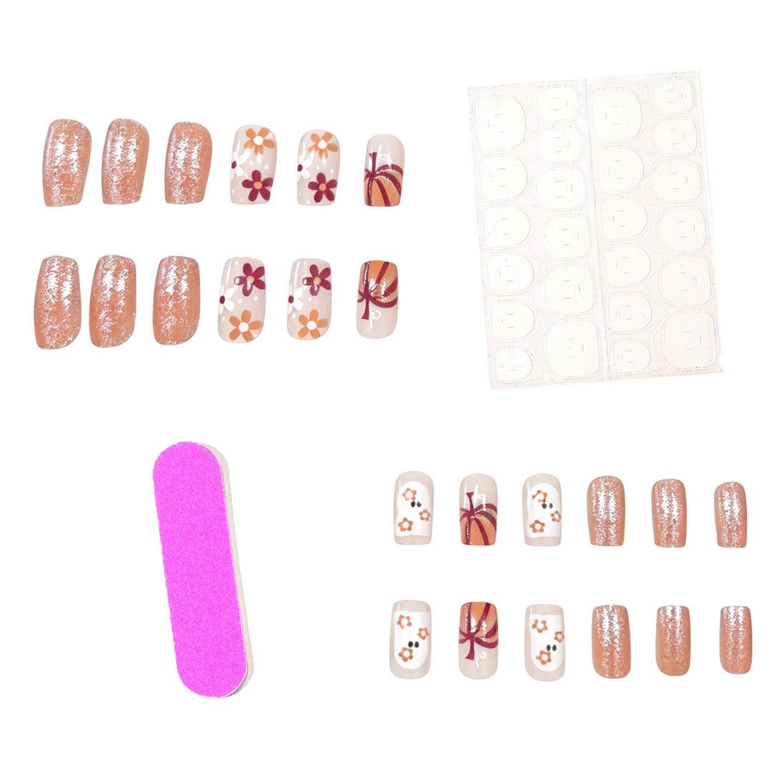 Festive Autumn-Themed Nail Art Set Stornfield