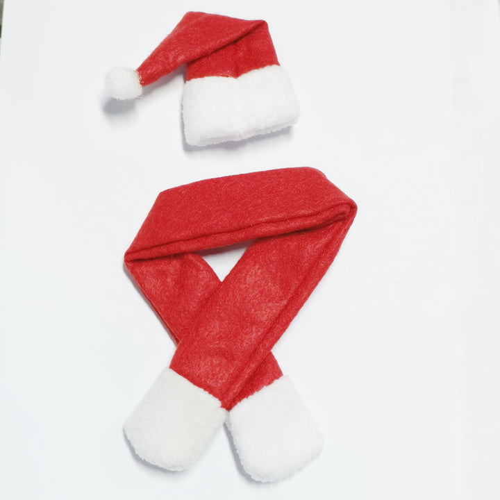 Christmas hat and scarf set
