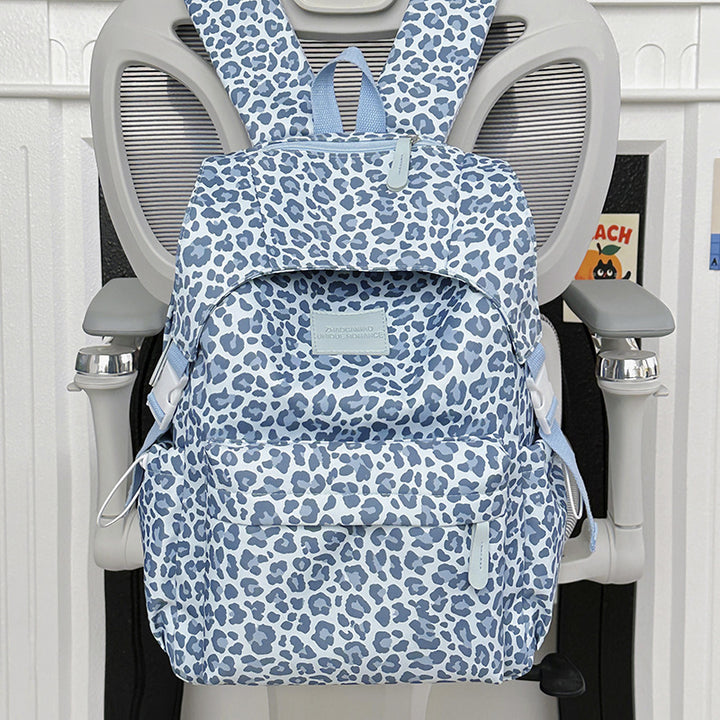 Playful Leopard Print School Backpack Stornfield