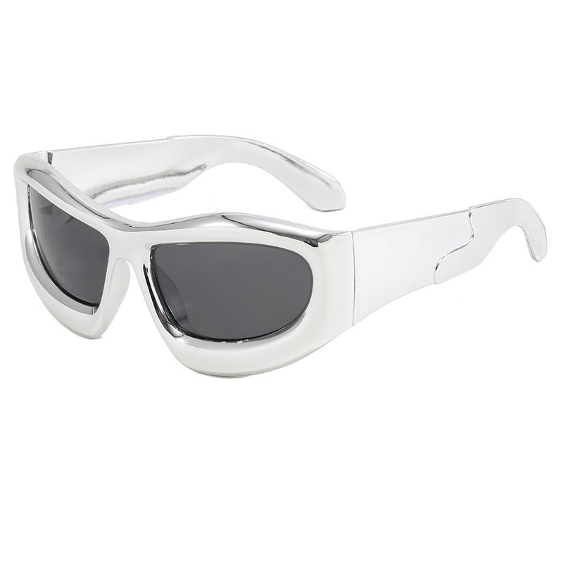 Women's Sporty Sunglasses with Robust, Geometric Frame Design Stornfield