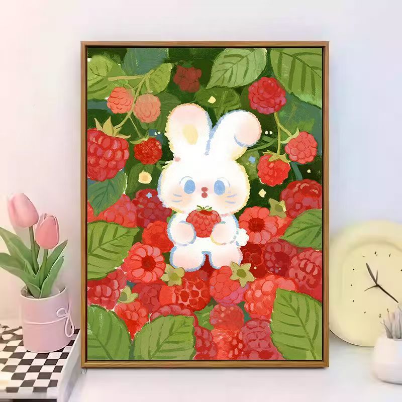 Cute Bunny-Themed Canvas Wall Art Stornfield