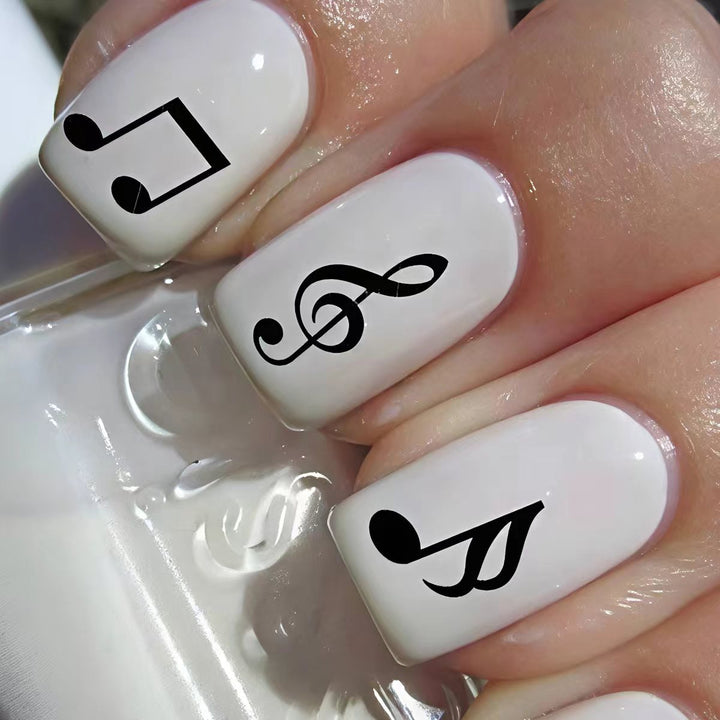 Artificial nails with music motif Stornfield