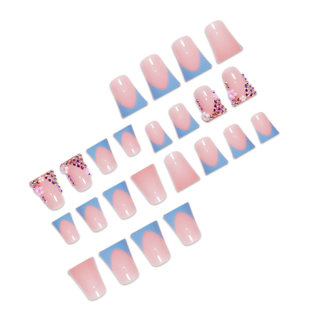 Decorative Floral Press-On Nail Enhancements Stornfield