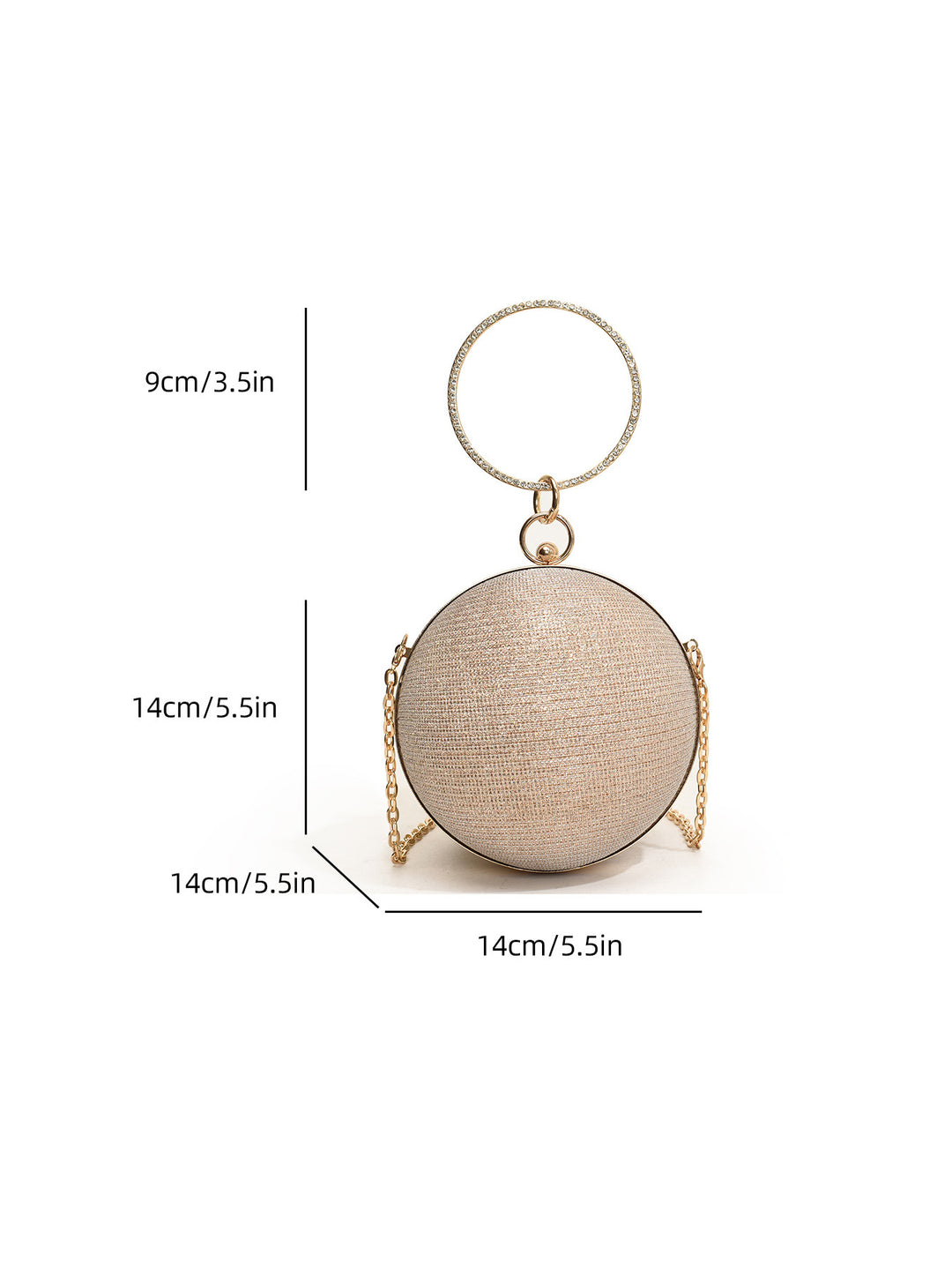 Glamorous Round Evening Purse