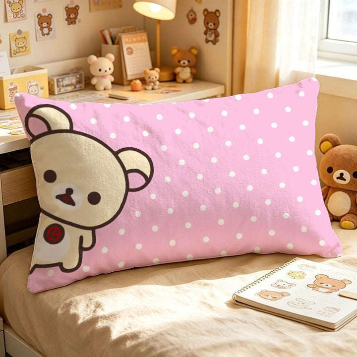 Cute Plush Bear-Themed Pillow
