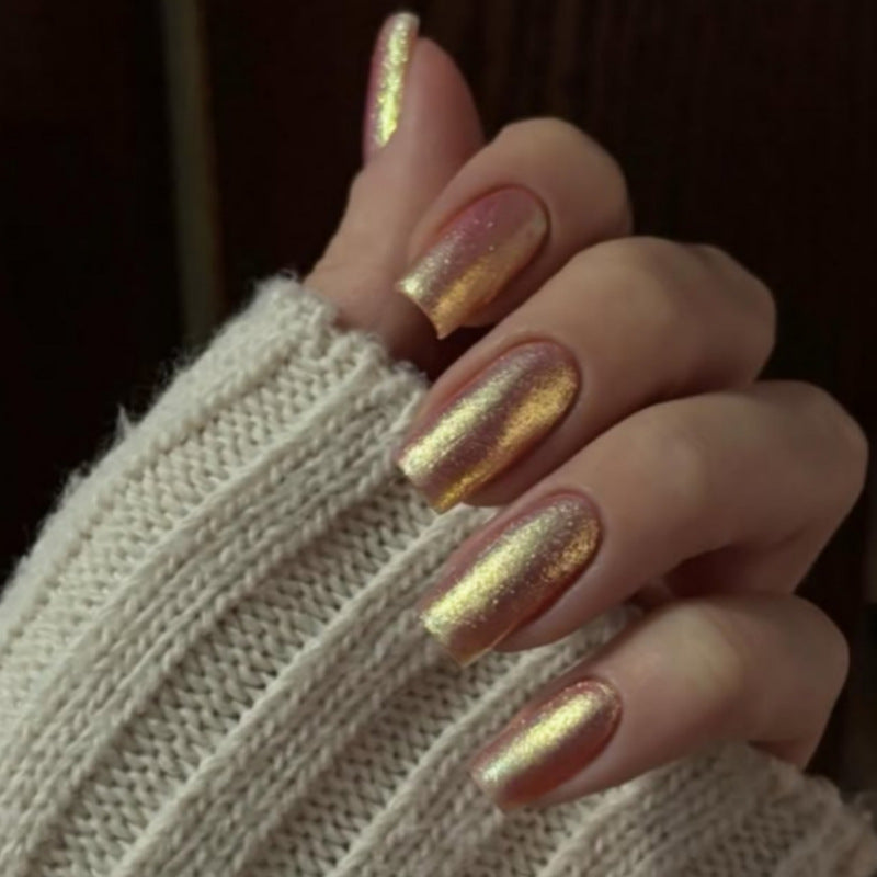 Glossy Reflective Press-On Nail Set Stornfield