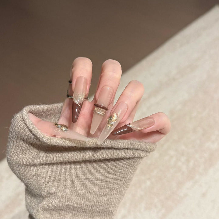 Artificial nails with sparkling accents Stornfield