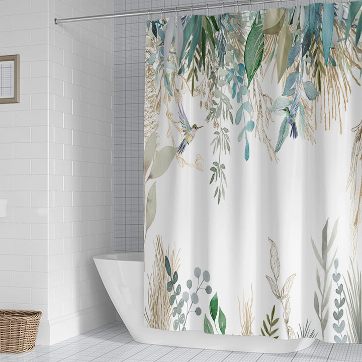 Floral Lavender Pattern Shower Curtain Stornfield