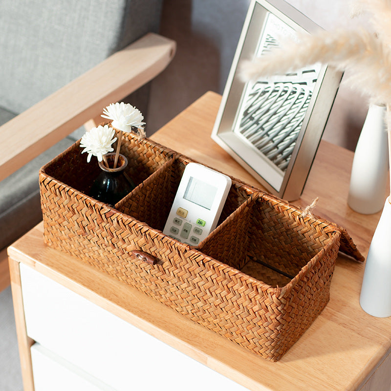 Unisex storage box made of handwoven natural material Stornfield
