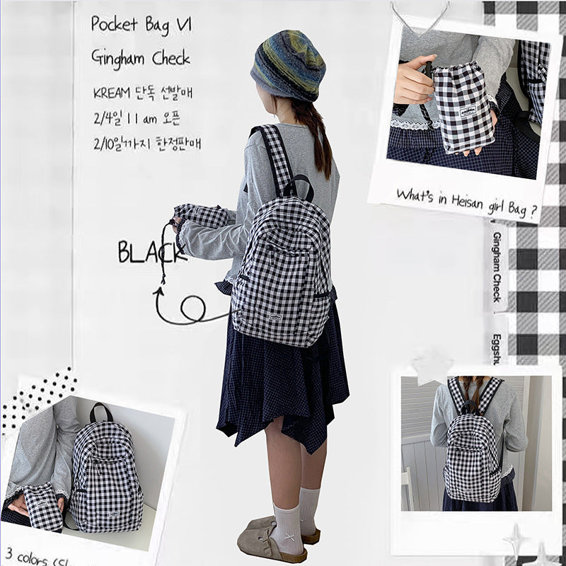 Stylish Checkered Backpack Stornfield