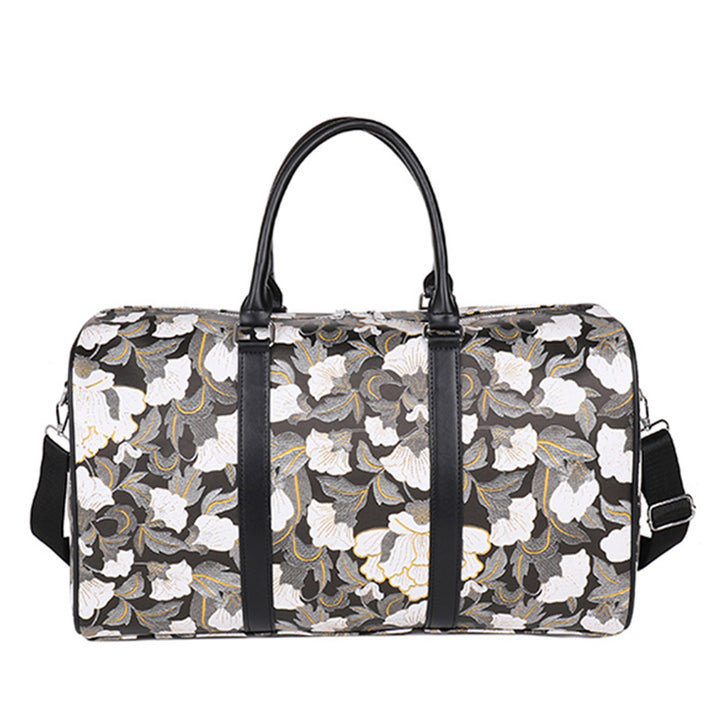 Elegant Floral Print Travel Duffle Bag Stornfield
