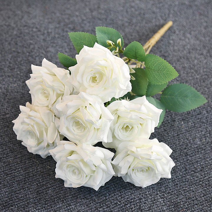Premium Realistic Artificial Rose Bouquet