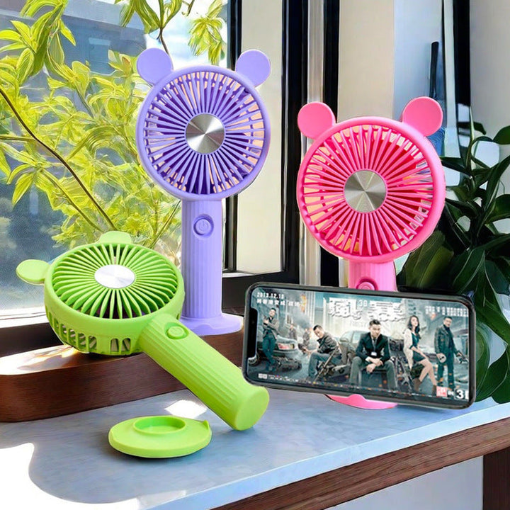Women's Portable Mini Fan with Animal Ears Stornfield