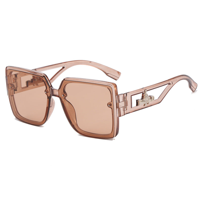 Ladies square designer sunglasses with elegant embellishments Stornfield