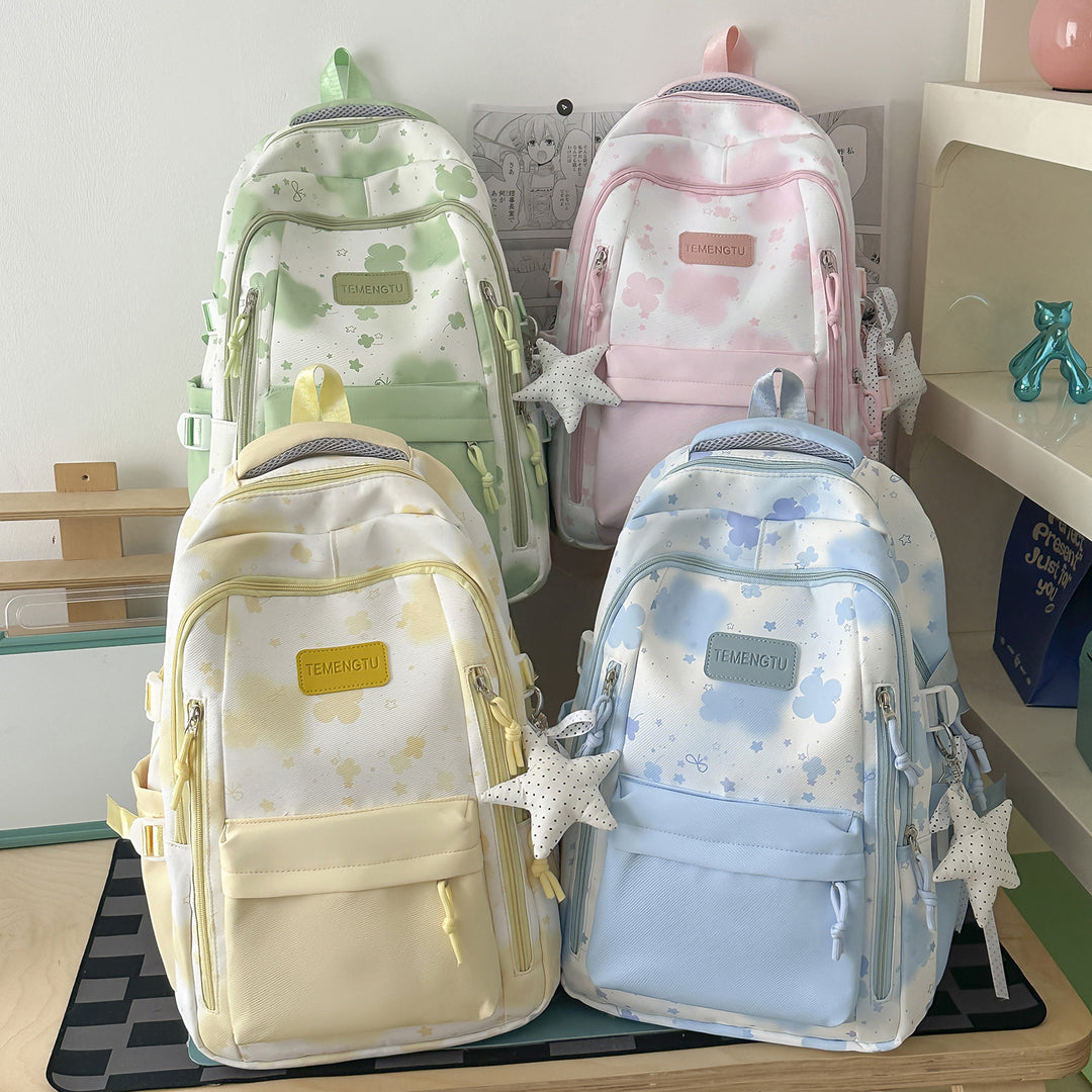 Charming Floral Print Backpack Stornfield