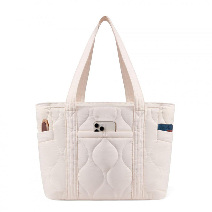 Quilted everyday bag with multiple outer pockets Stornfield