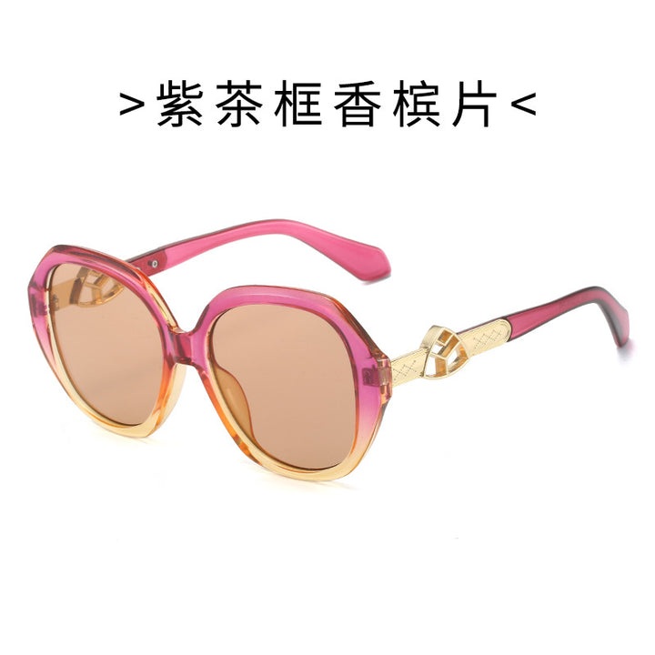 Women's Oversized Sunglasses with Golden Accents Stornfield