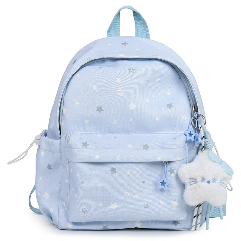 Starry Patterned Plush Backpack Stornfield