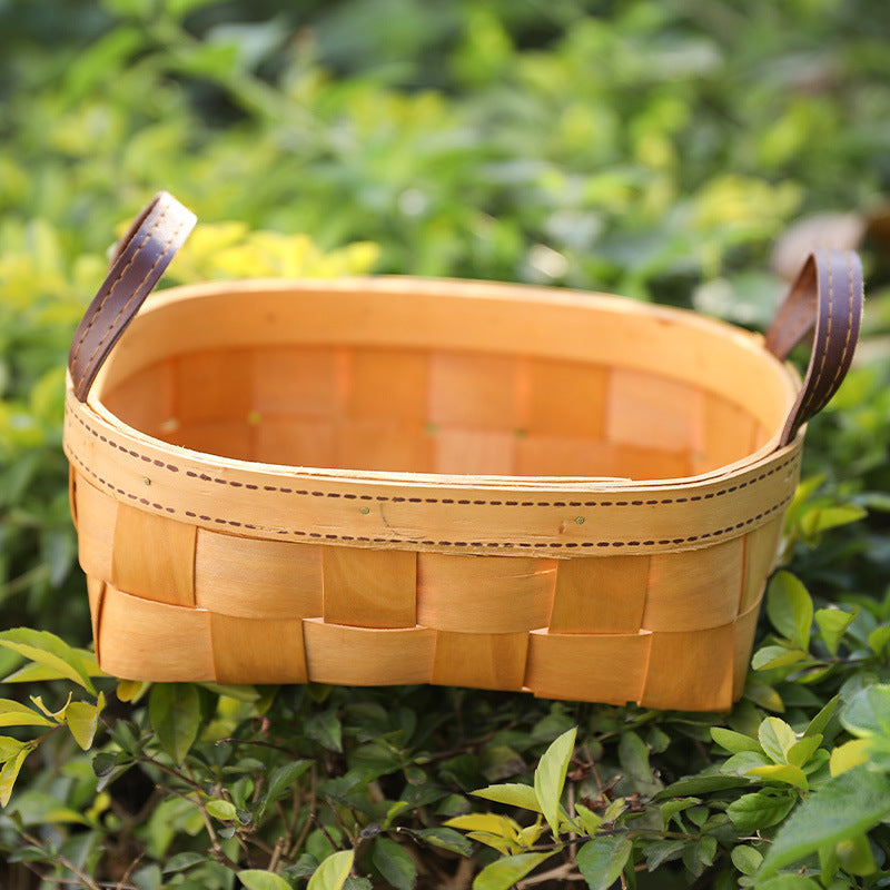 Unisex Handwoven Basket with Practical Carry Handle Stornfield