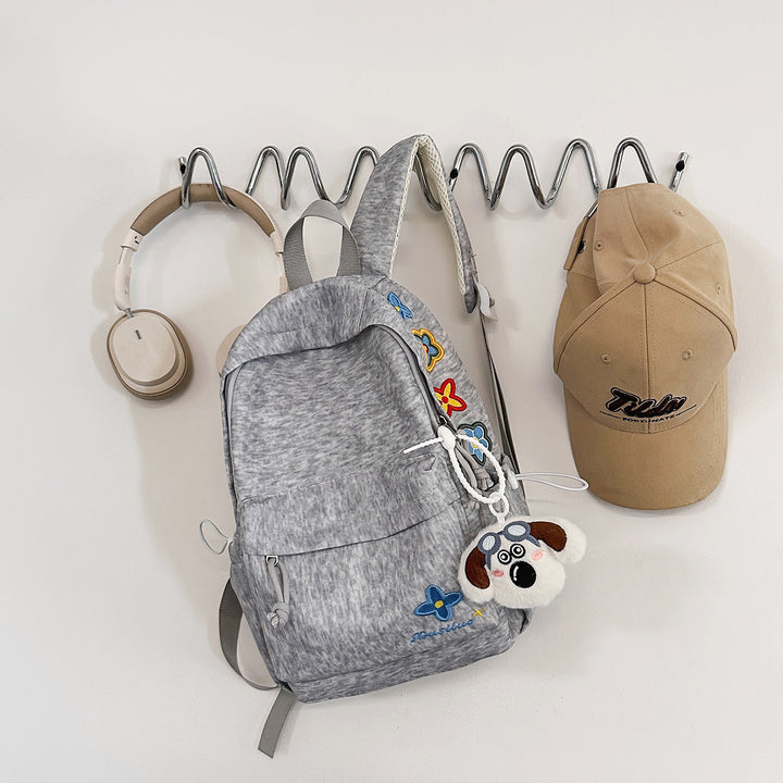 Casual Floral-Embroidered Backpack Stornfield