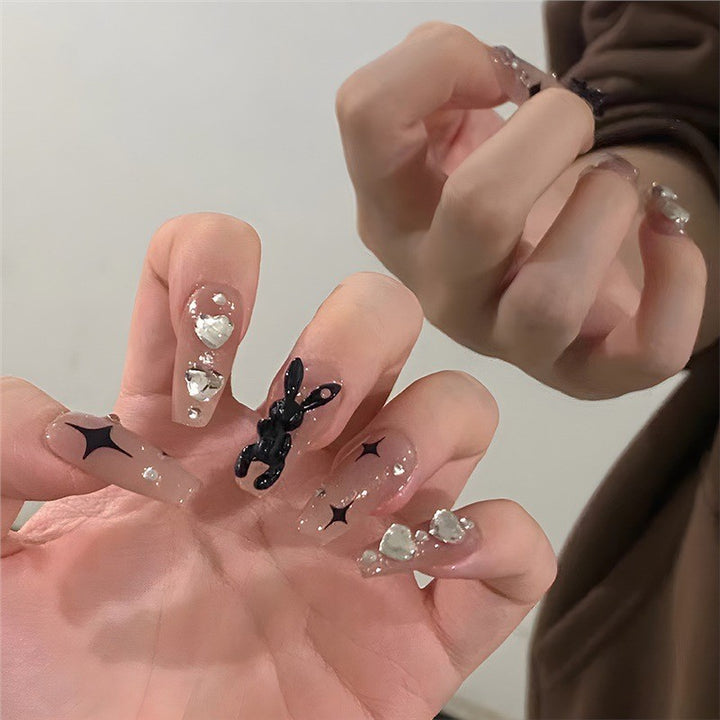 Artificial nails with decorative arches and pearls Stornfield