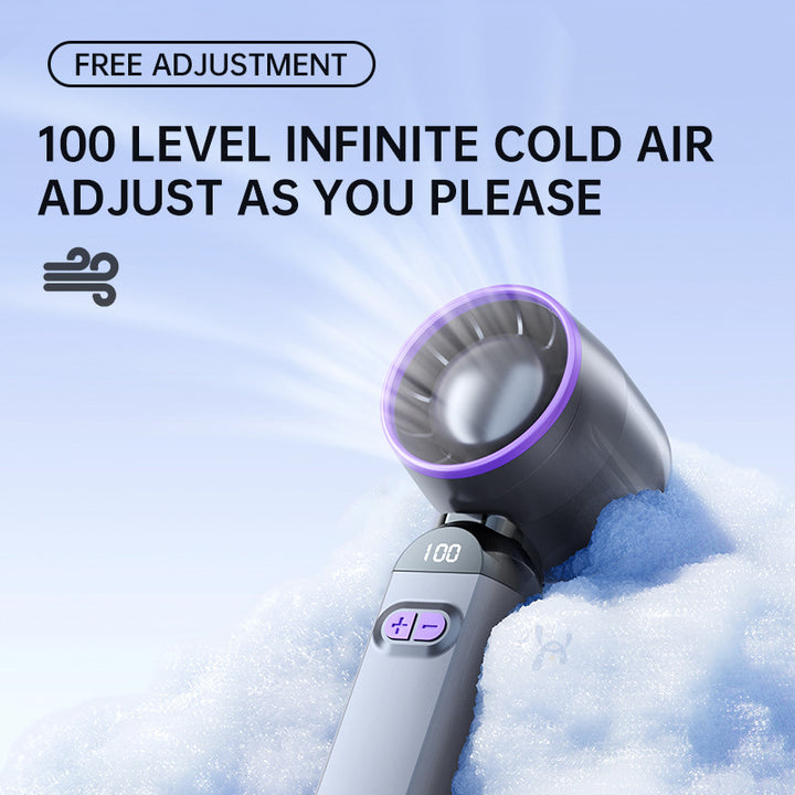 Women's Portable Turbo Cooling Fan with LED Display and Noise Reduction Stornfield
