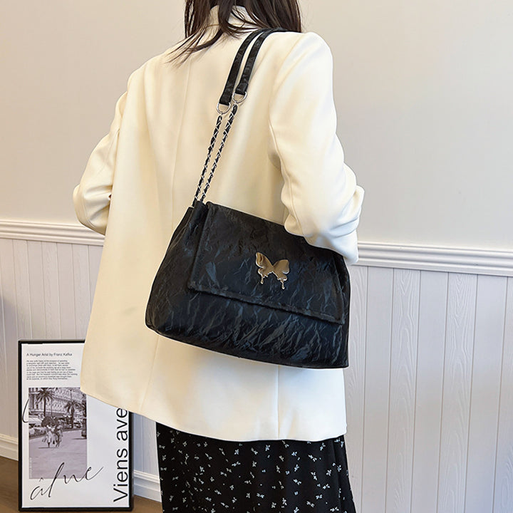Chic Butterfly Accent Slouchy Handbag Stornfield