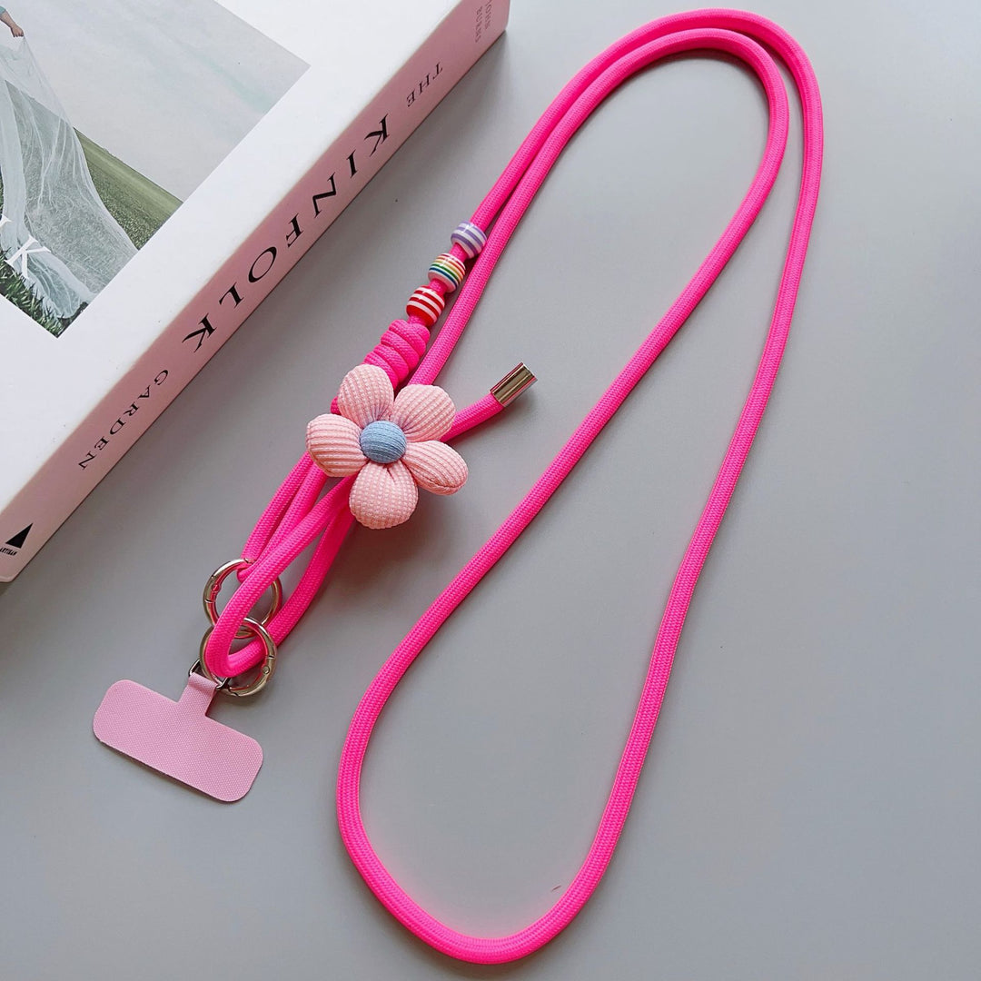 Decorative Flower Charm Phone Lanyard Stornfield