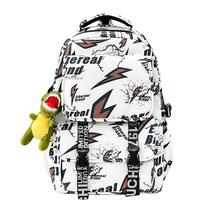 Graphic Print Multi-Pocket Backpack Stornfield