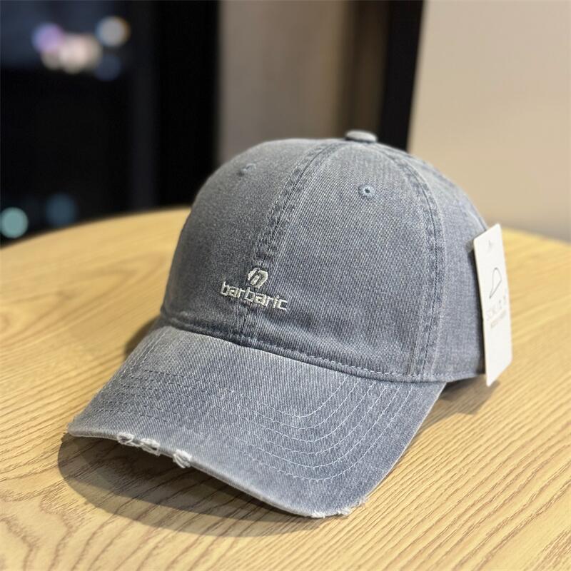 Men's Distressed Cotton Twill Baseball Cap Stornfield