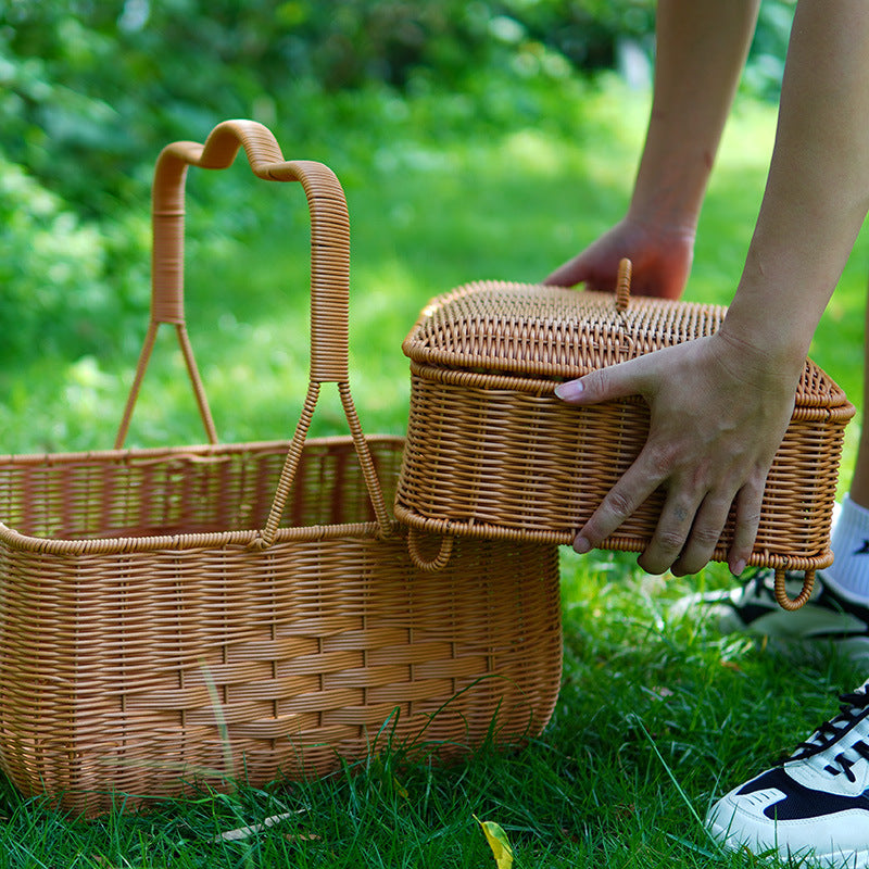 Decorative Wicker Storage Container Stornfield