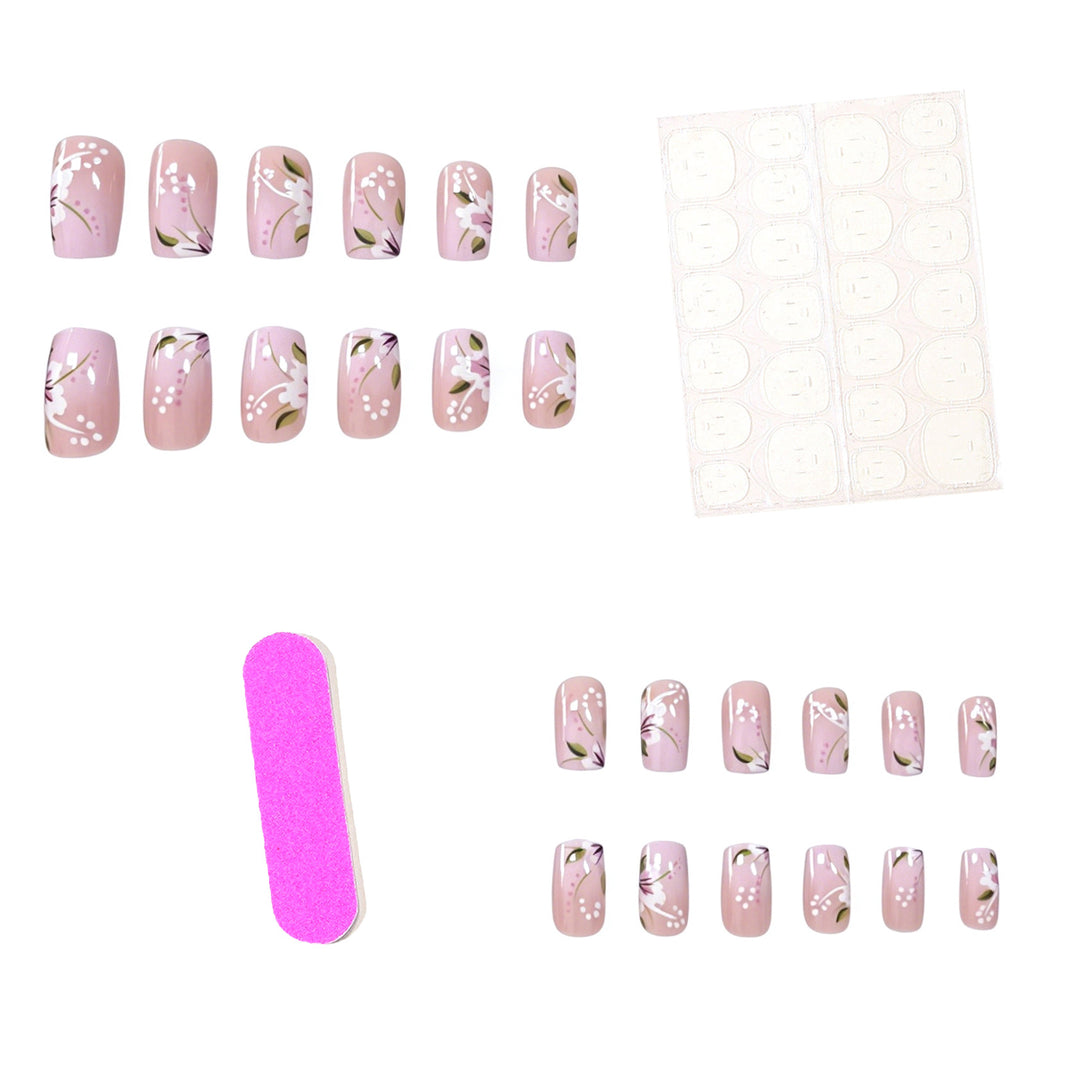 Elegant Floral Acrylic Nail Designs Stornfield