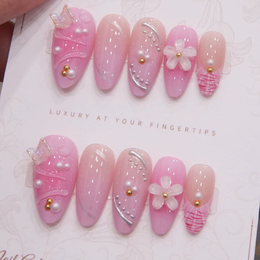 Luxury Decorative Press-On Nail Set  1791254698