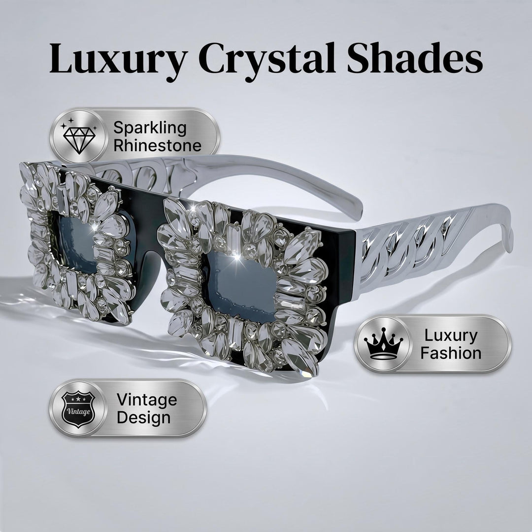 Women's sunglasses in vintage design with sparkling crystal embellishments Stornfield