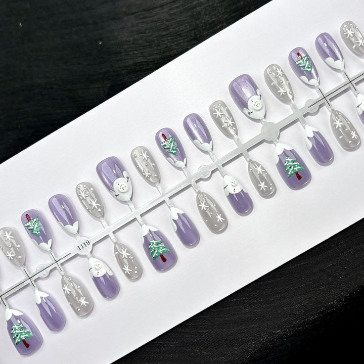 Holiday-Themed Press-On Nail Art Collection