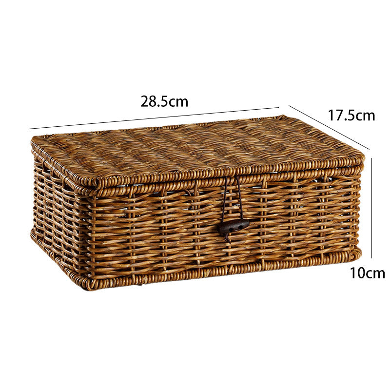 Handcrafted Natural Wicker Storage Chest Stornfield