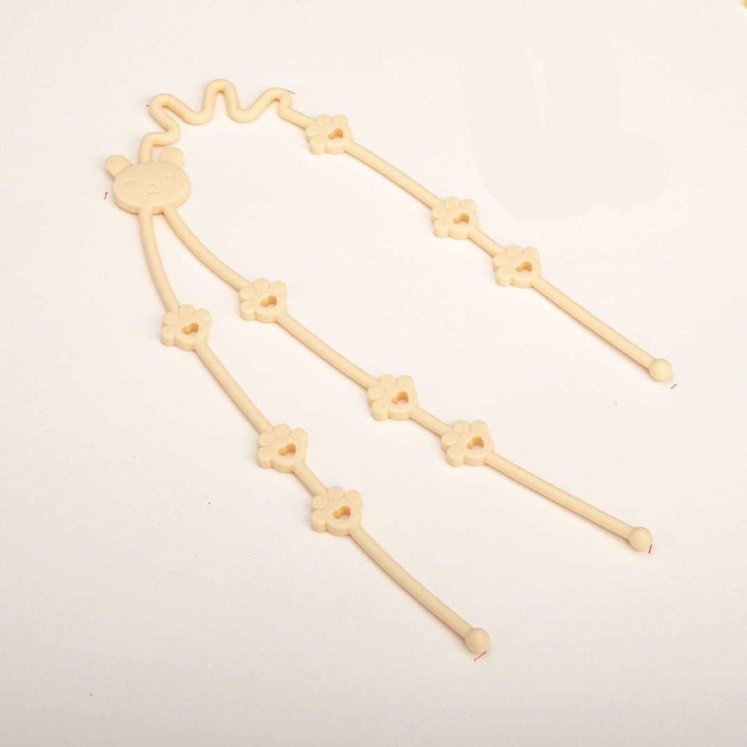 Decorative Flexible Floral Bear Motif Plastic Headband
