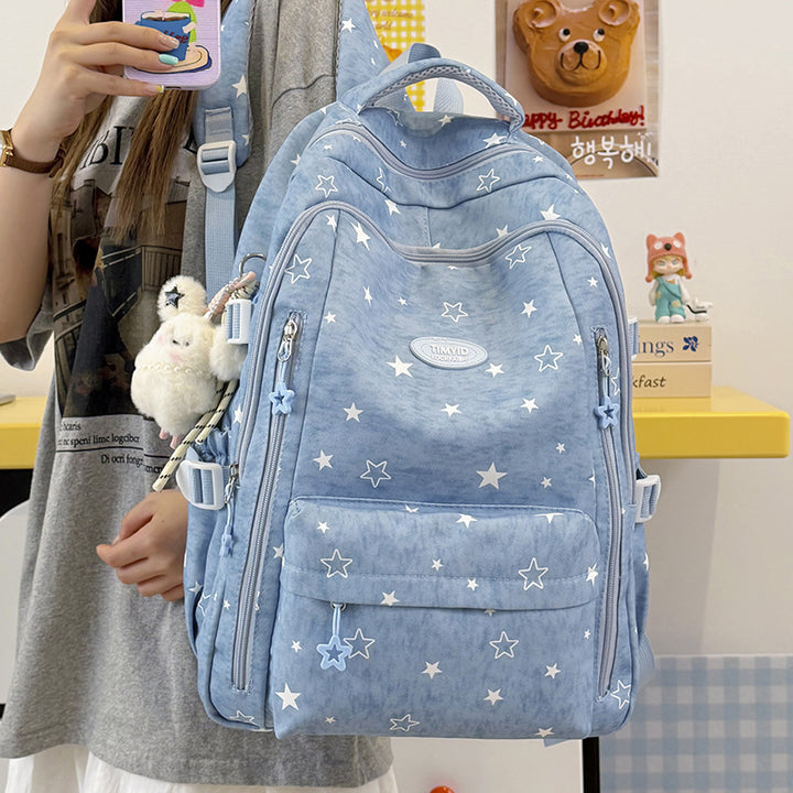 Fun-Themed Star Print Backpack Stornfield