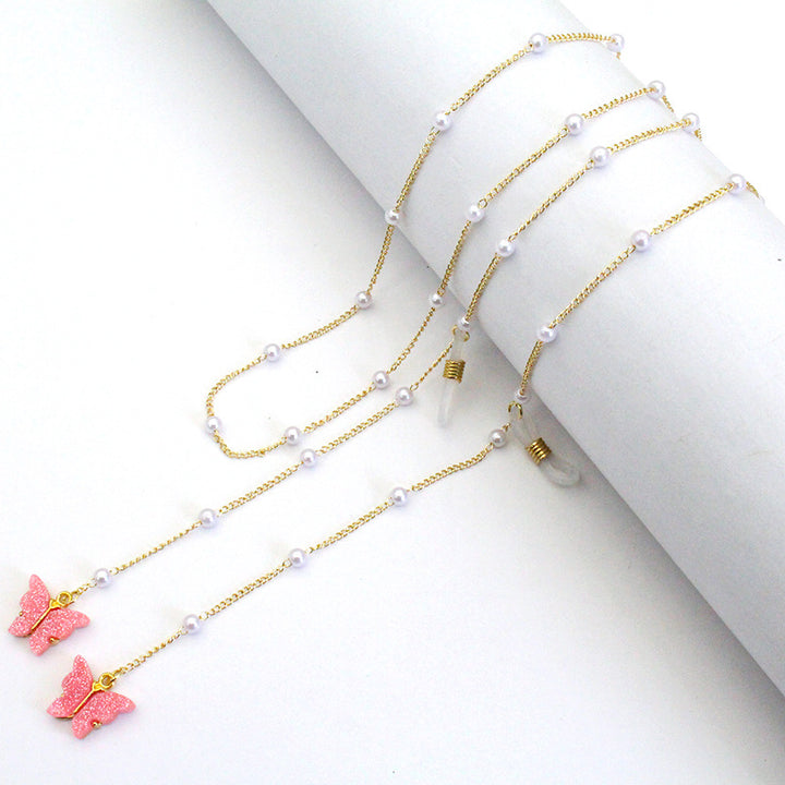 Butterfly-Embellished Eyewear Chain Stornfield