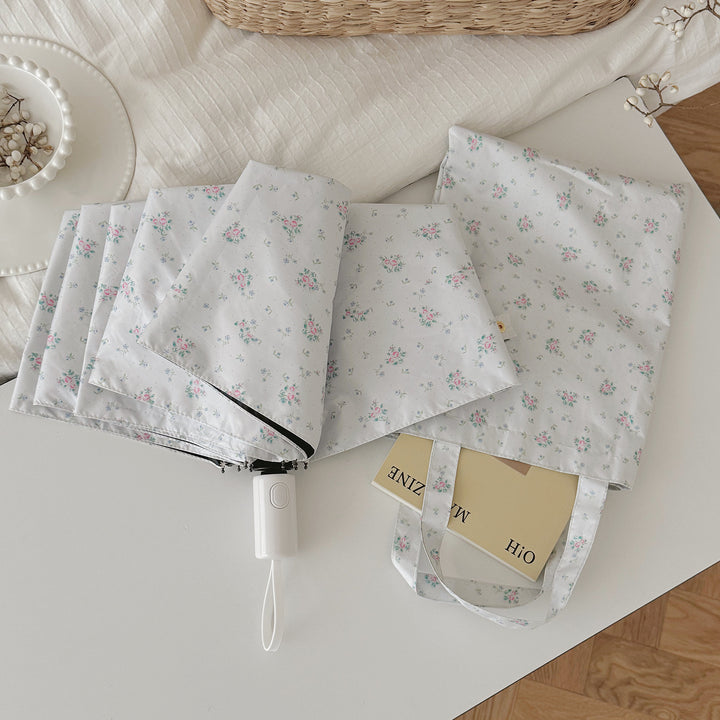 Women's Foldable Umbrella with Floral Pattern Stornfield